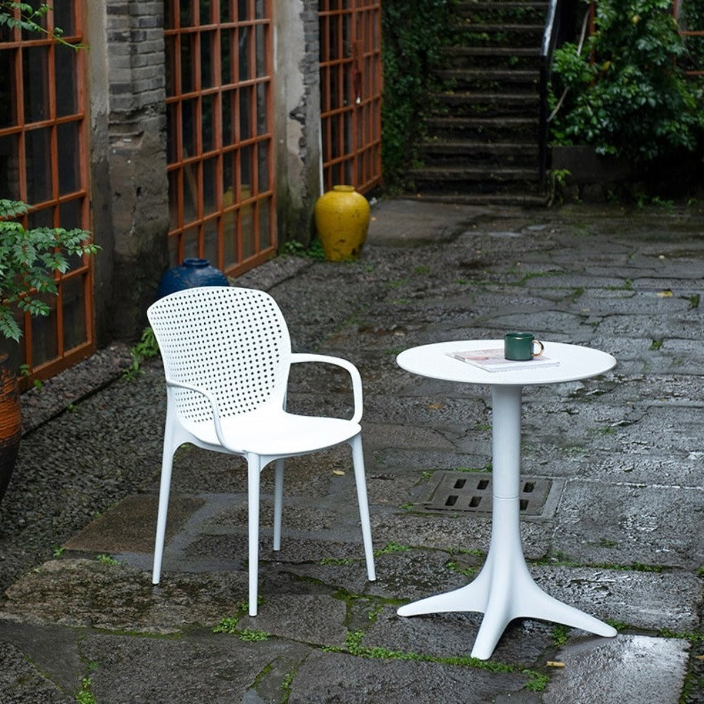 COZONI Fabian Outdoor Stackable Dining Chair Set of 2