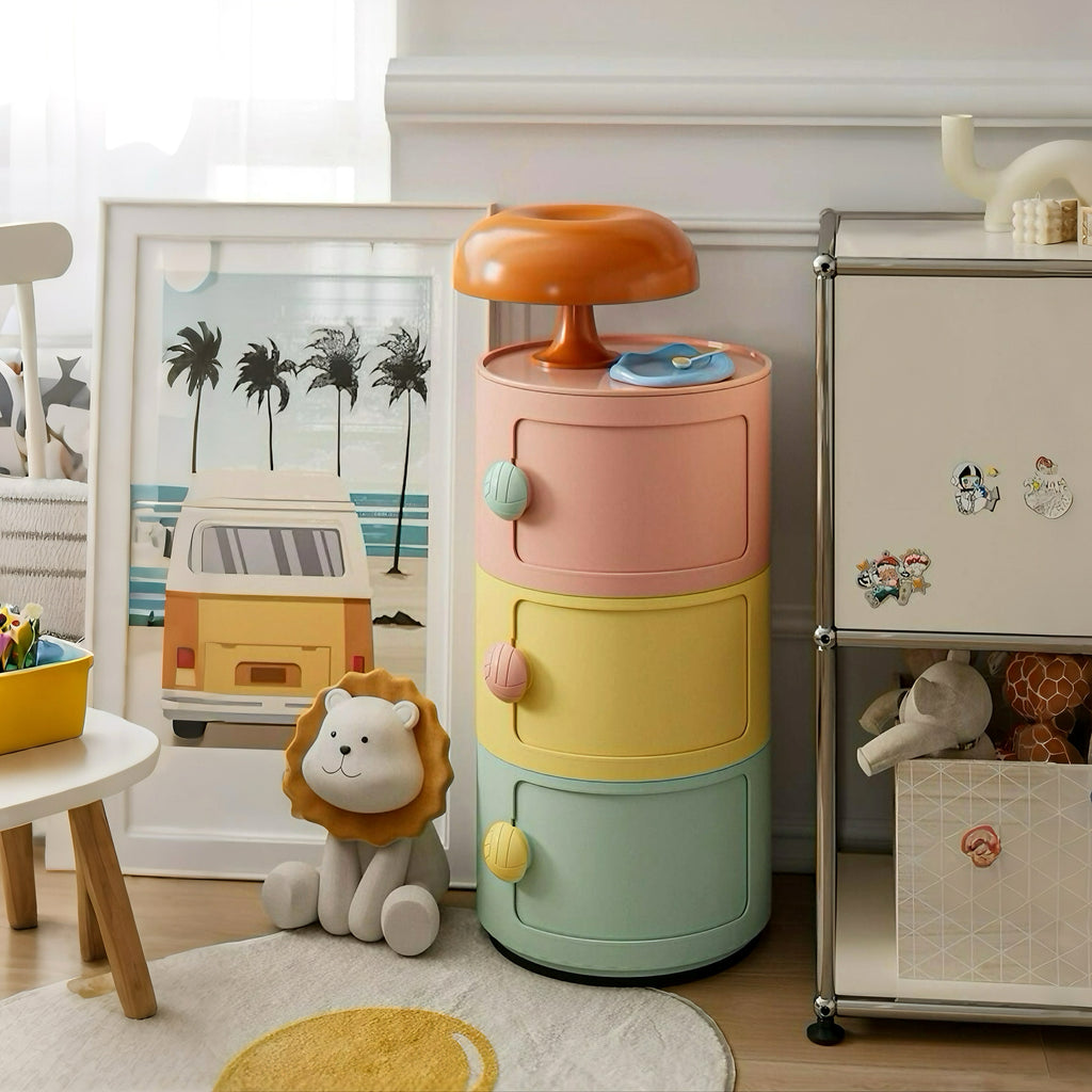 COZONI Kids‘ Round Storage Unit - 3 Tier