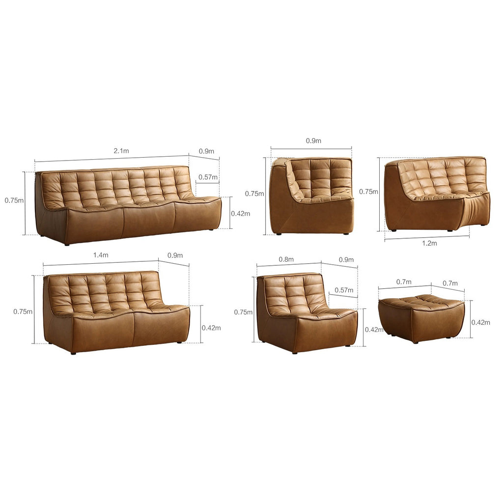 COZONI Nirvana Modules Sofa - Genuine Leather