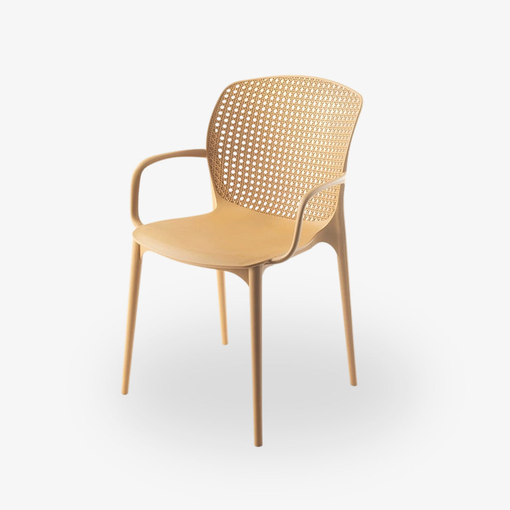 COZONI Fabian Outdoor Stackable Dining Chair Set of 2