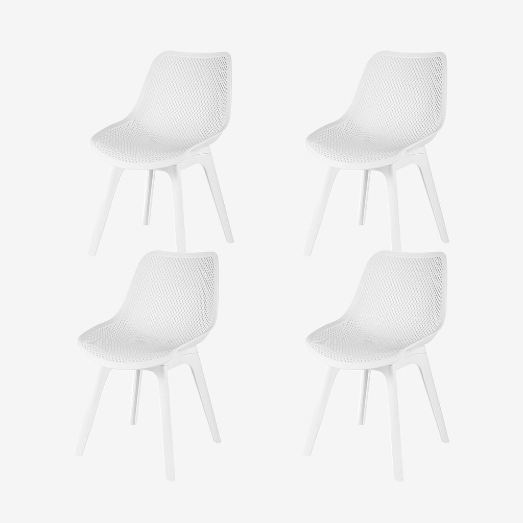 COZONI Mesh Bucket Dining Chair - Set of 4