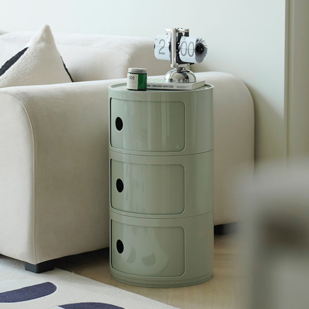 COZONI Round Storage Unit - 3 Tier