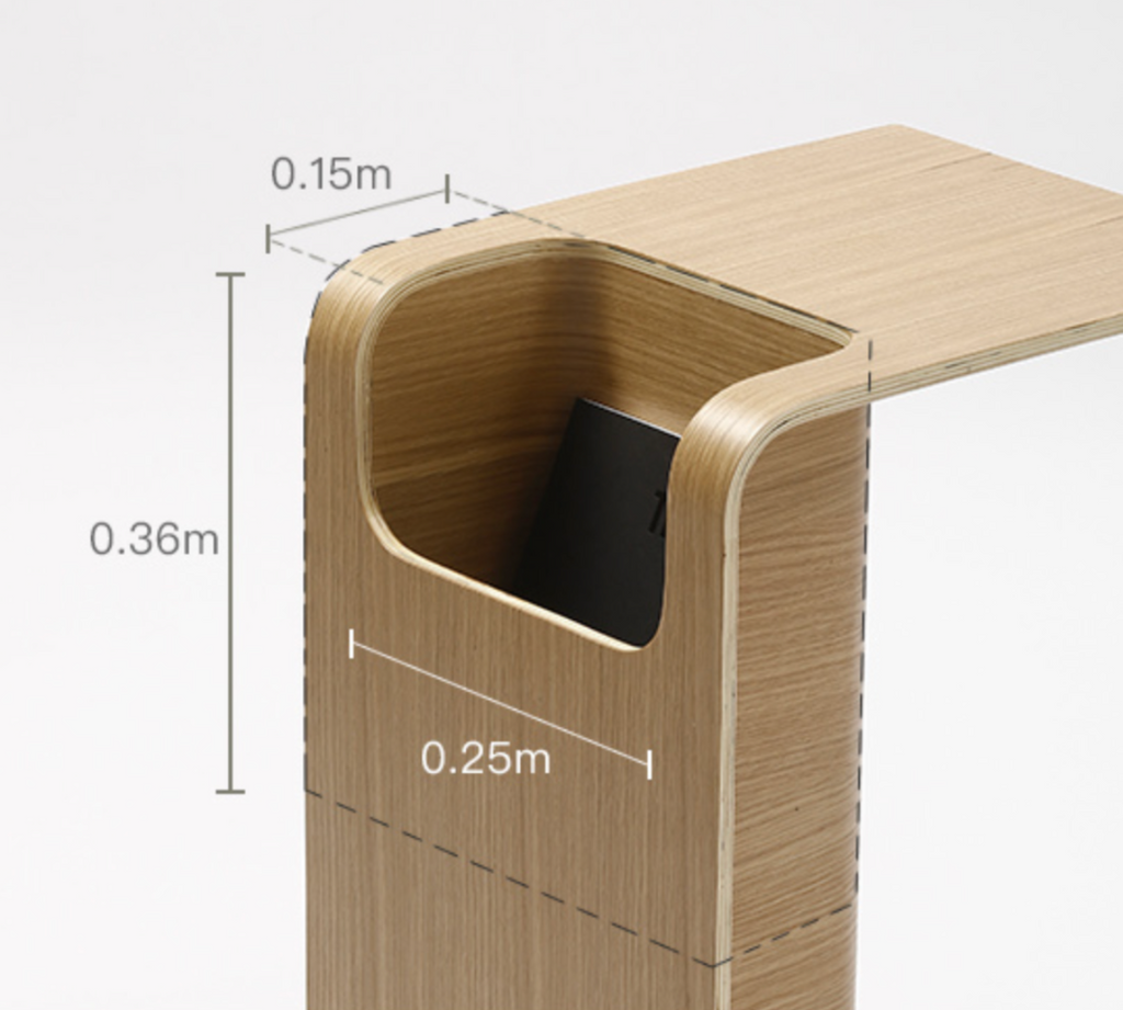 COZONI Frank Side Table with Magazine holder