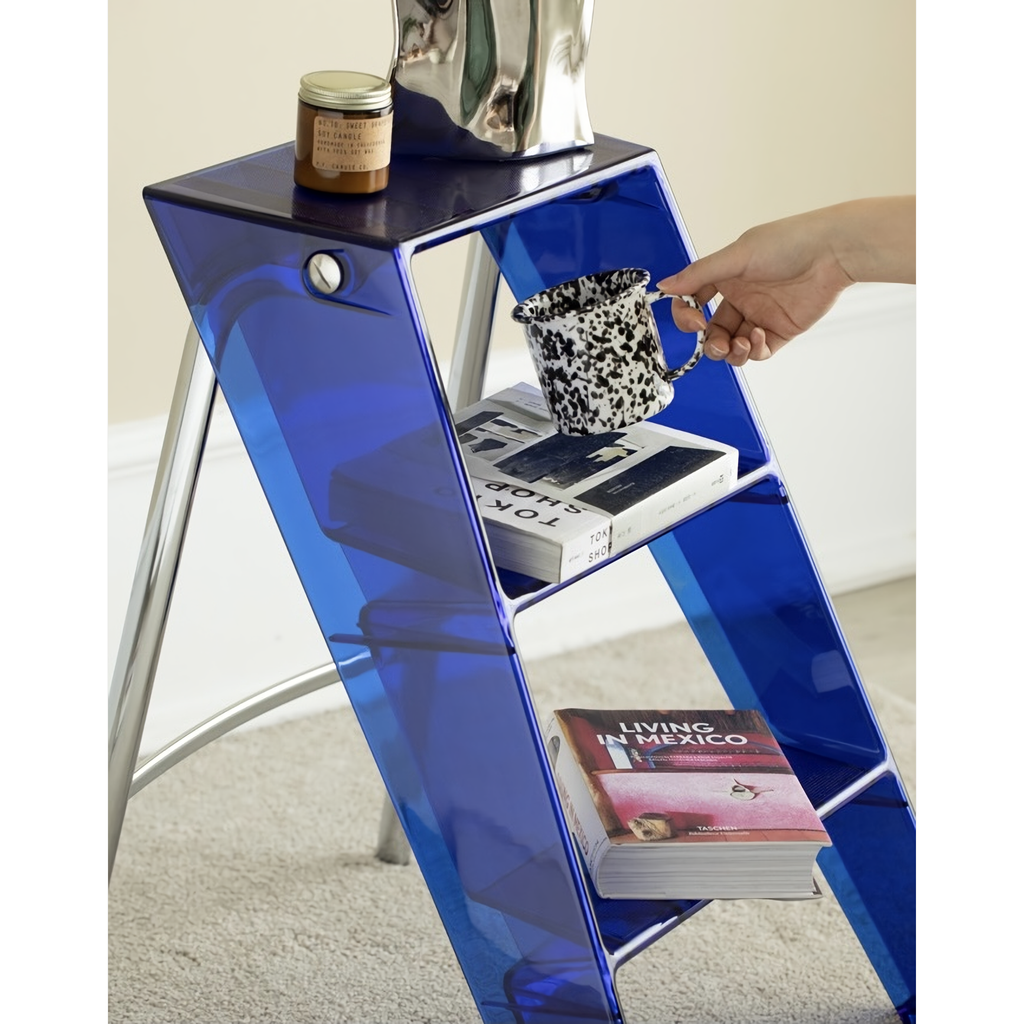 COZONI Folding Step Ladder (Smoke Blue)
