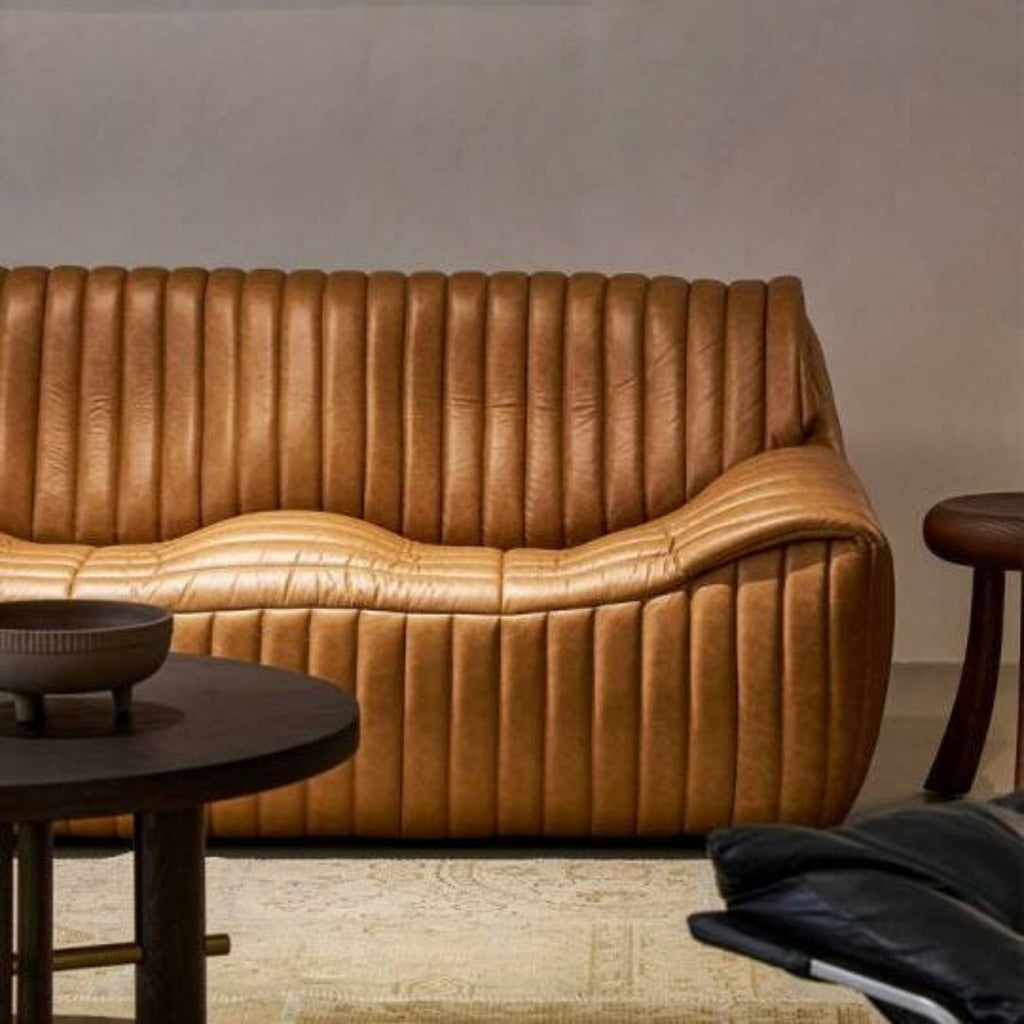 COZONI Caspian 3 Seater Leather Sofa
