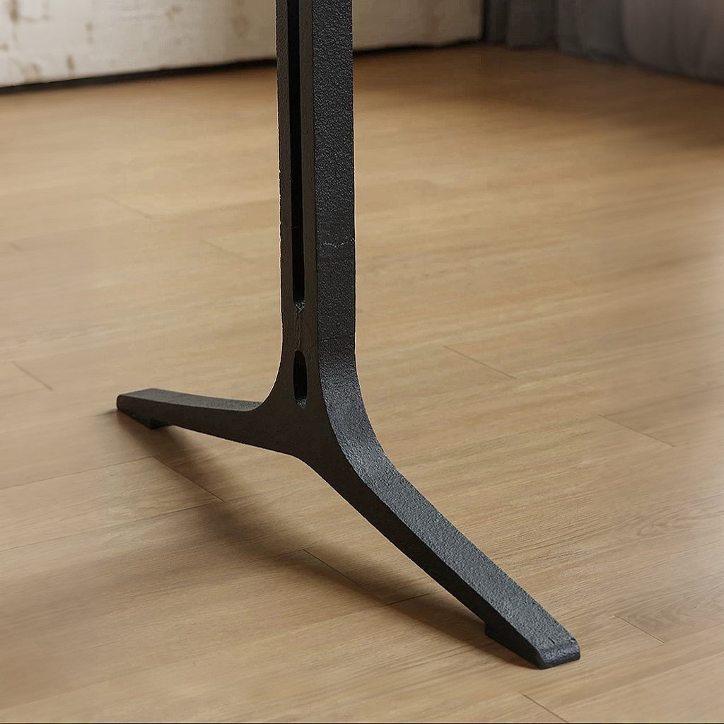 COZONI Esme Live Edge Wishbone Dining Table