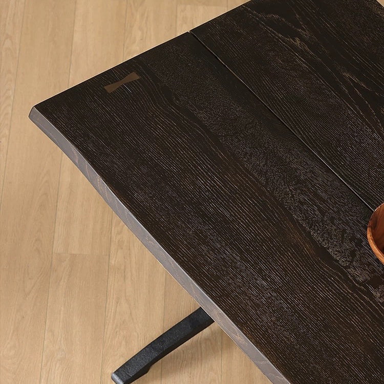 COZONI Esme Live Edge Wishbone Dining Table