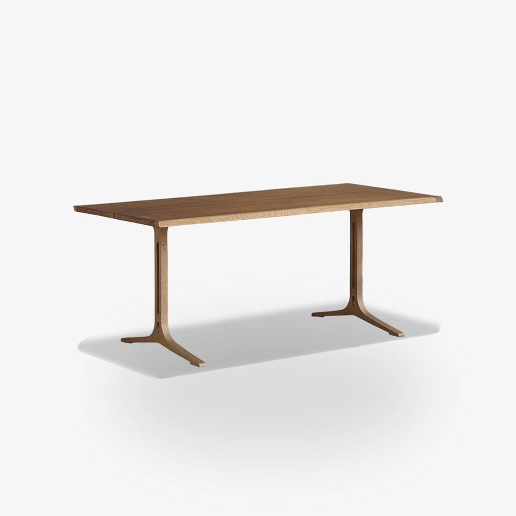 COZONI Esme Live Edge Wishbone Dining Table