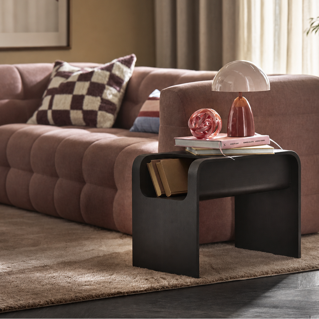COZONI Frank Side Table with Magazine holder
