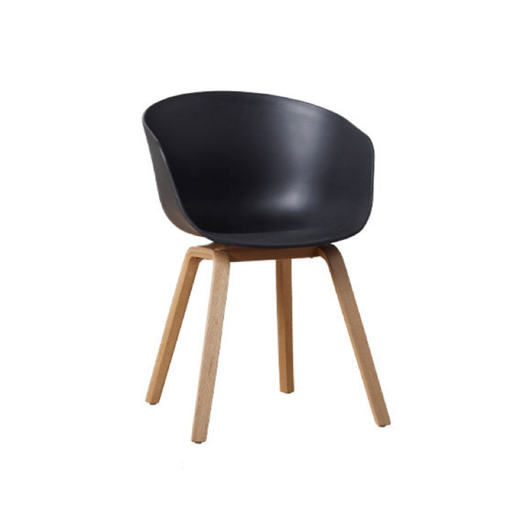 COZONI Nemo Dining Chair with Natural Timber Legs