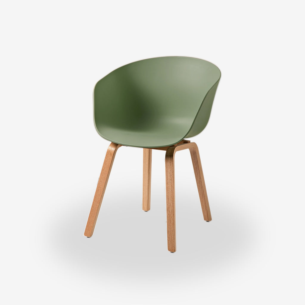 COZONI Nemo Dining Chair with Natural Timber Legs