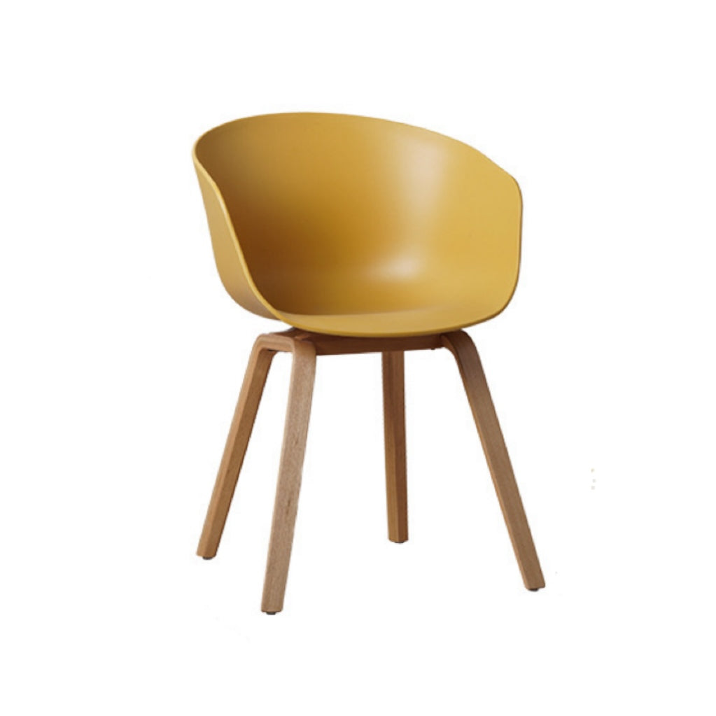 COZONI Nemo Dining Chair with Natural Timber Legs