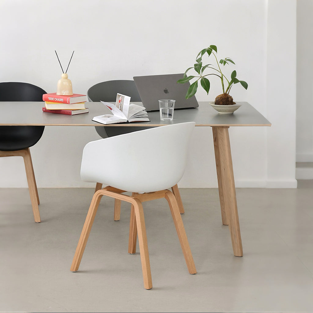 COZONI Nemo Dining Chair with Natural Timber Legs