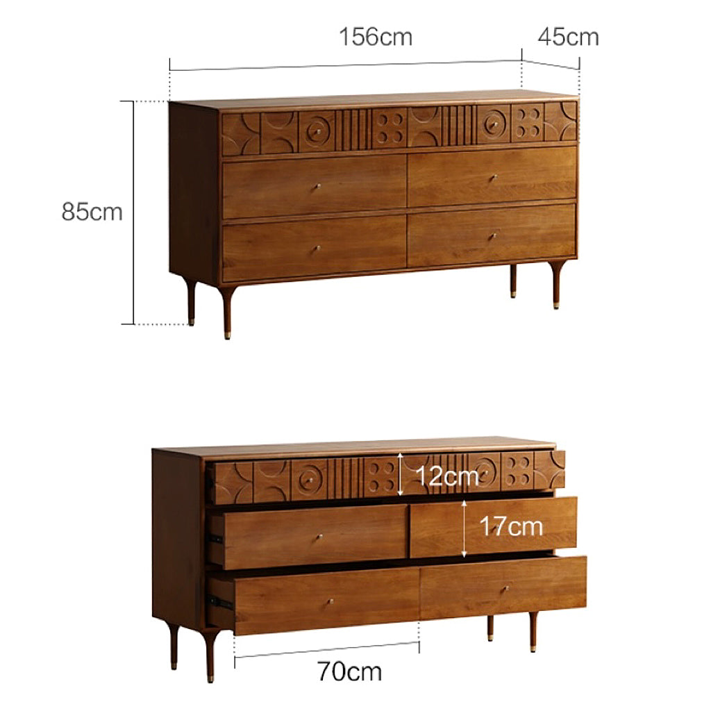 COZONI Egbert Sideboard - 6 Drawers