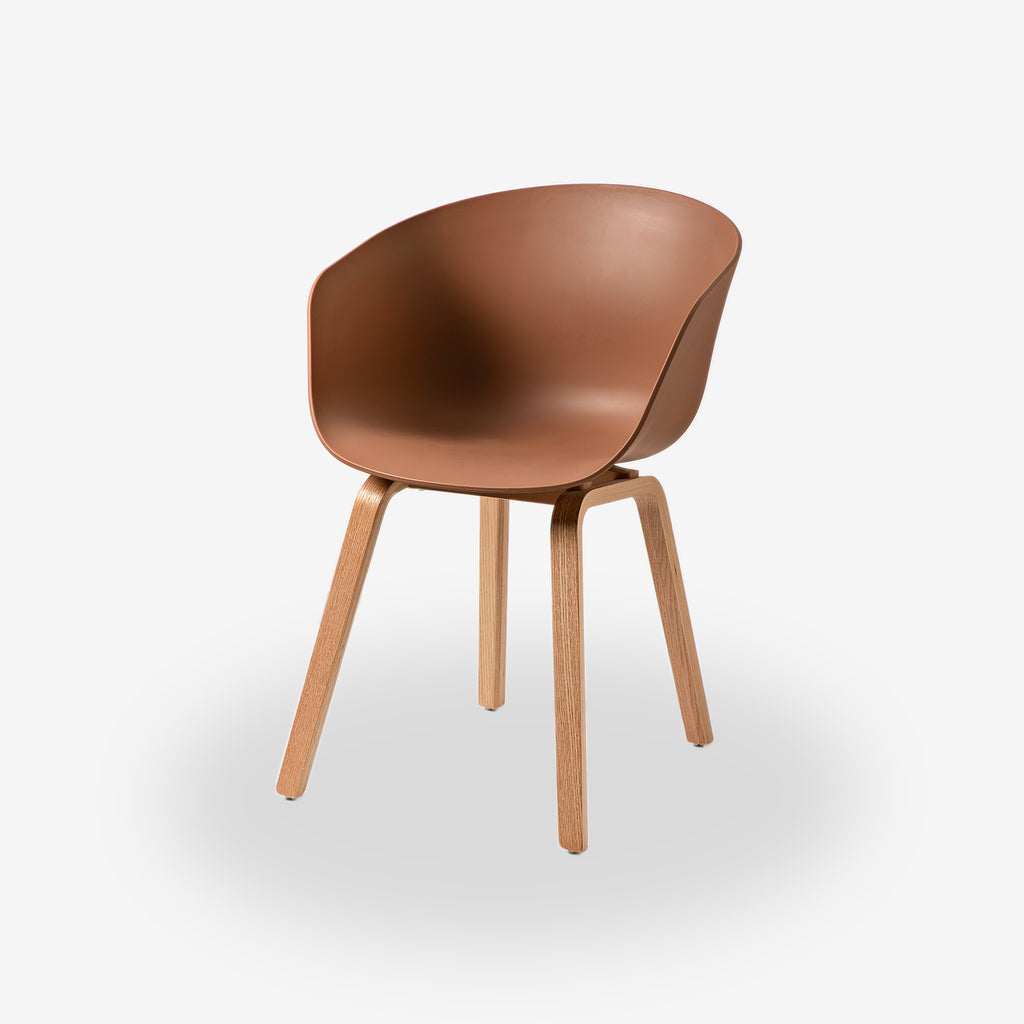 COZONI Nemo Dining Chair with Natural Timber Legs