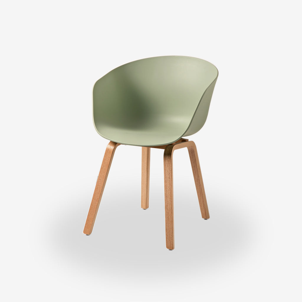 COZONI Nemo Dining Chair with Natural Timber Legs