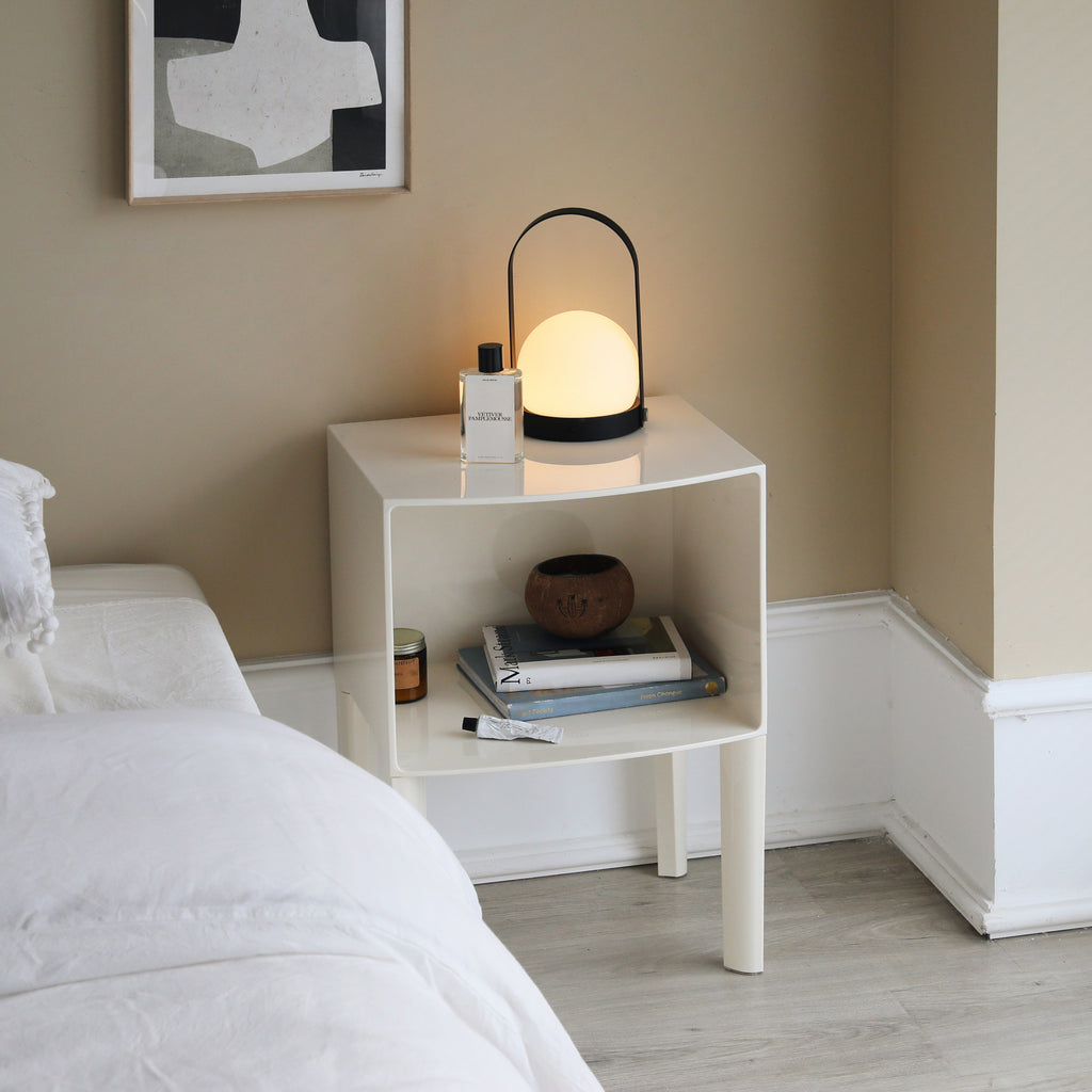 COZONI Cube Side Table (Ivory)