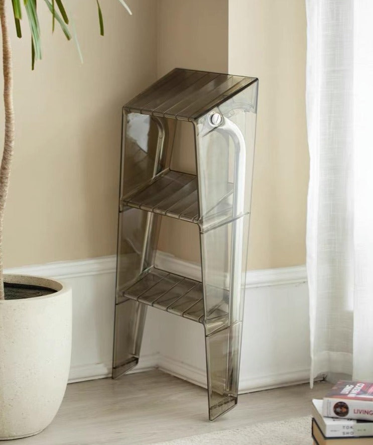 COZONI Folding Step Ladder (Smoke Grey)