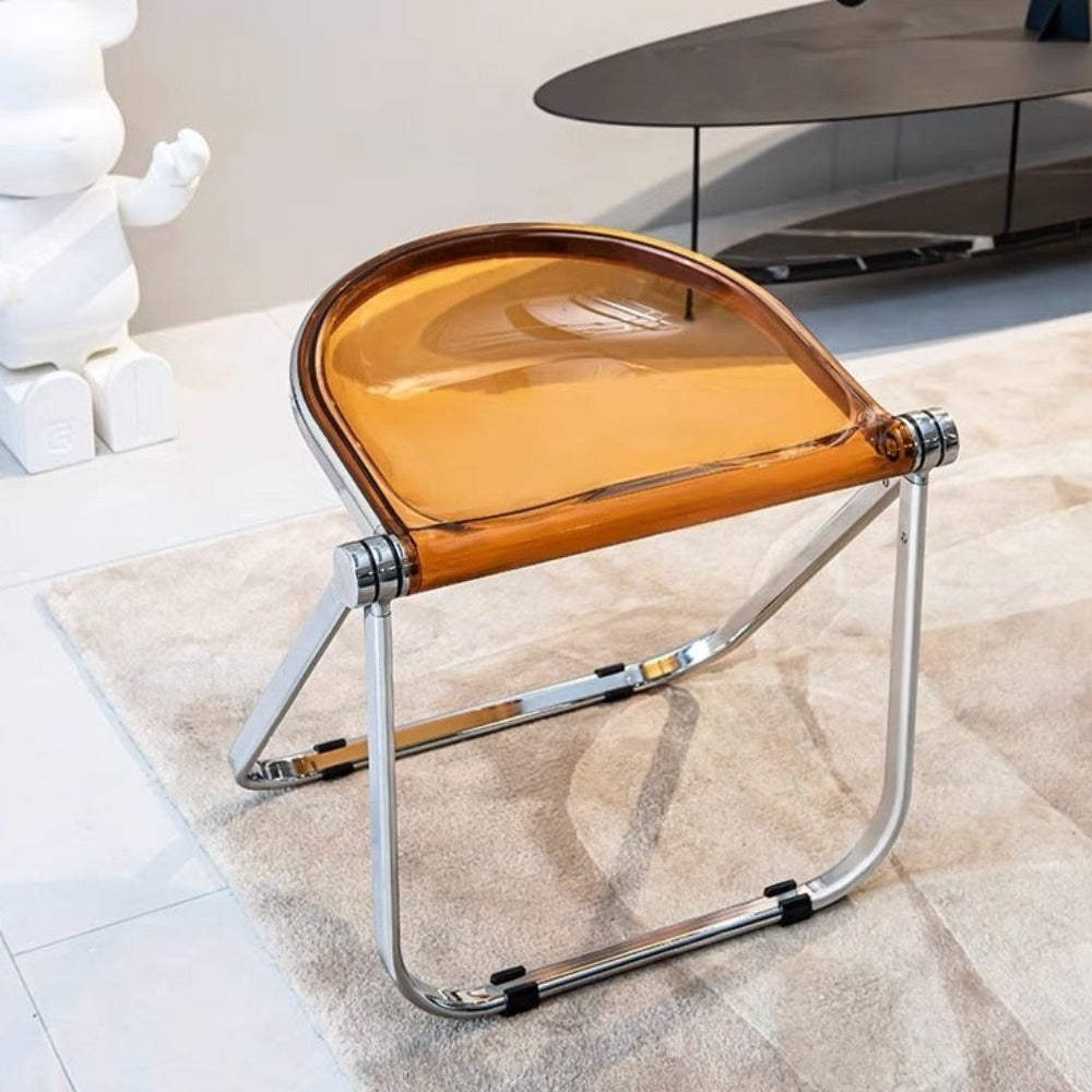 Cozoni Folding Stool - Transparent Orange