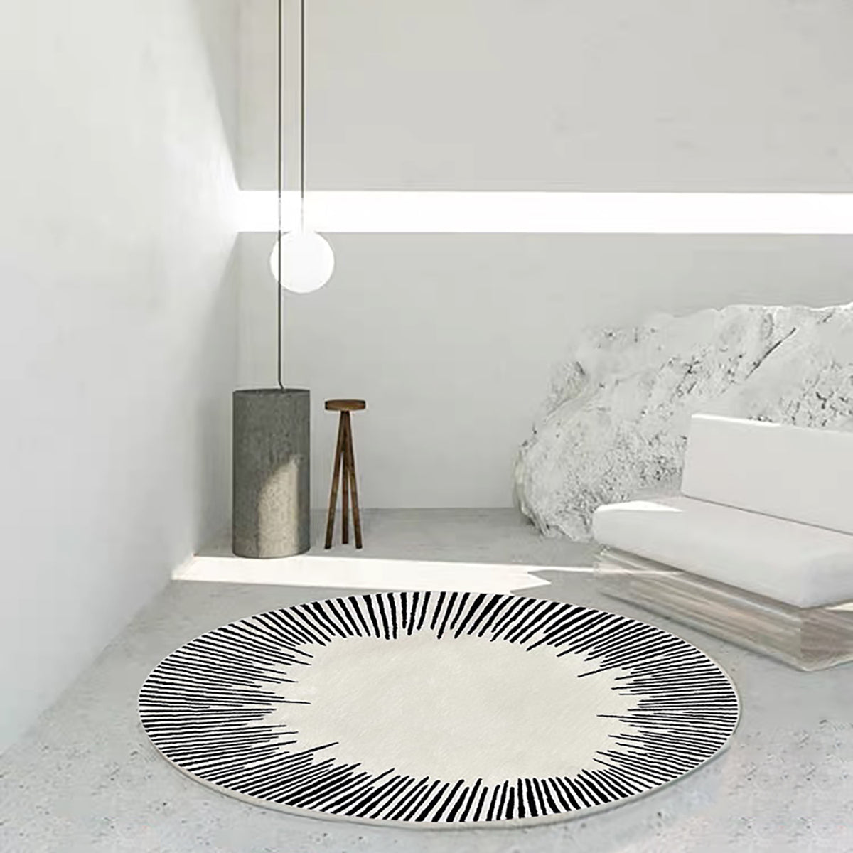Infinity Audio Rug COZONI Infinity Round Rug | Designer carpet