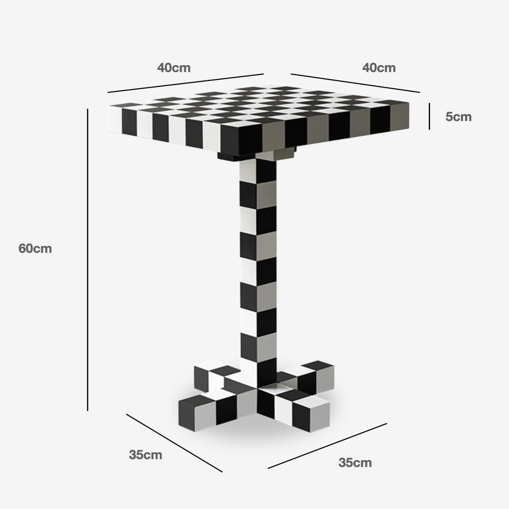 COZONI Checkerboard Side Table