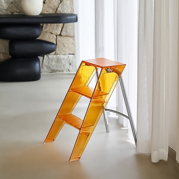 COZONI Upper Folding Stepladder Replica - Transparent Orange